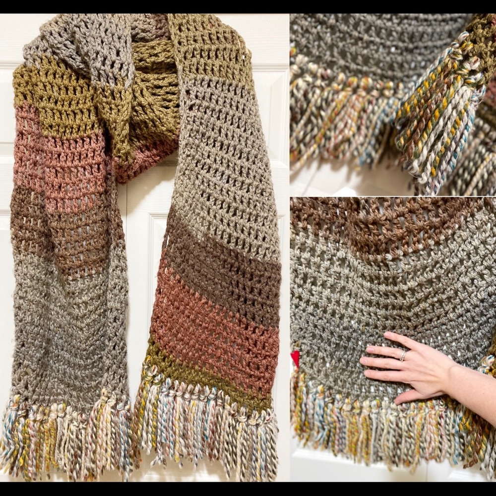 🧶 HANDMADE Crochet Scarf 🧶